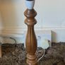 Mid-Century Vintage Hand Turned Wooden Table Lamp Image 4