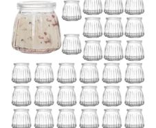 Brand New Fasmov Small Yogurt Jars 118ml with PE Lids Perfect for Jam