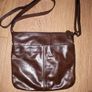 Brown leather crossbody bag M and S Image 2