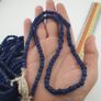 Vintage African Style Irregular Shape Cobalt Blue - 6.5mm-7.5mm Glass Beads Strand Image 6