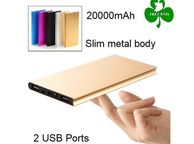 main image for ad 20000mAh Power Bank Charger 2 USB Ports Battery Charging iPhone Samsung Huawei