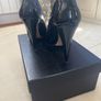Prada black patent leather peep toes Image 5