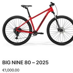 Merdia big nine 80 mountain bike
