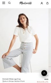 Madewell pants 26'