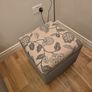 HandMade Large 2 Seater Sofa, Armchair and FootStool For Sale Image 3