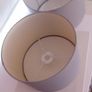 Pair lamp shades grey perfect Image 3