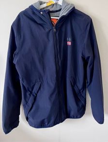 Napapijri men's black hooded jacket Excellent condition