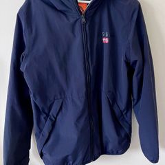 Napapijri men's black hooded jacket Excellent condition