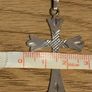 Vintage Sterling Silver Cross Necklace Image 4