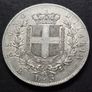 1876  Italy 5 Lire - Victor Emmanuel II Silver coin Image 2