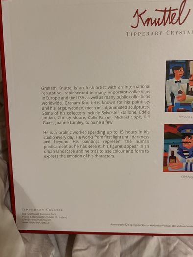 Graham Knuttell for Tipperary Crystal mugs