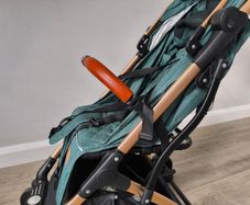 Lejoux travel stroller green and gold