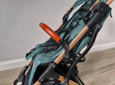 Lejoux travel stroller green and gold