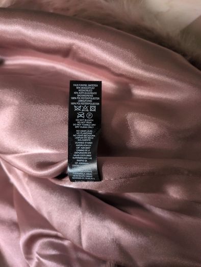 Dunnes Stores   Faux  Fur Blush  Box Jacket .  S.16. New - No Tag.