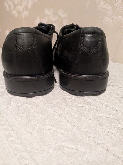 ECCO mens black leather shoes size 43(9)