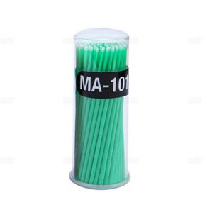 Disposable Micro Brushes Eyelash Micro Applicator Microblading Mascara Wands - M - Light Green