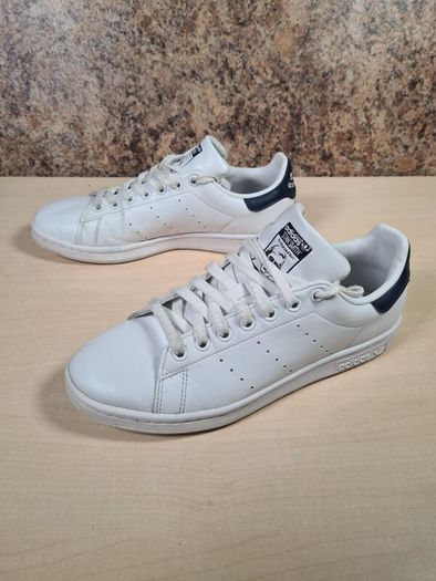 ADIDAS STAN SMITH trainers white navy Size UK 6 EU 39 boys girls men womens