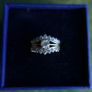 Vintage 9Ct Yellow Gold 375 Cocktail  Ring 2,12g size L Image 5