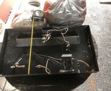 Gas fire Base for large open fire