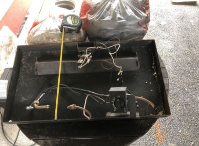 Gas fire Base for large open fire