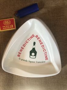 Large  Benedictine  Liqueur Ashtray, made in Marseille, France mid 1970s  In mint condition