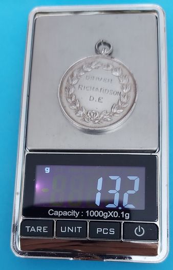1919 Silver Football Medal 13.2g