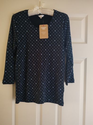 Ladies Cotton Traders Long Sleeved Cotton Top, size 12 (new with tag)