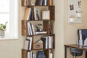 6-Tier Bookcase, 24 x 70 x 191.6 cm, Room Divider, Cube Display Shelf, Freestanding Storage Shelf, Modern Style, for Living room, Bedroom, Office, Rustic Brown