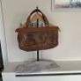 Vintage Crocodile-Print Leather PINKO Love Bag Image 7