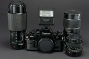 Canon A1 film camera bundle