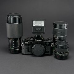 Canon A1 film camera bundle