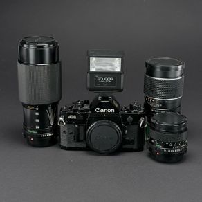 Canon A1 film camera bundle