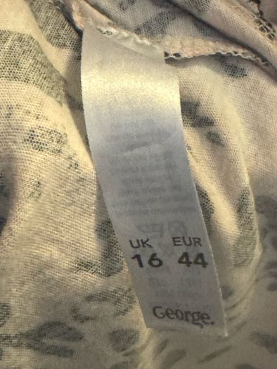 George long line pink cotton top size UK16 EU44 Postage included