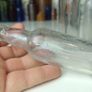 495 - Set of 6 Vintage Clear Glass Screw Cork Top Collectible Decorative Bottles and Jars Image 8