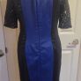 Alexon Royal Blue & Black Lace Occasion Dress  UK 12 Open to offers Image 6