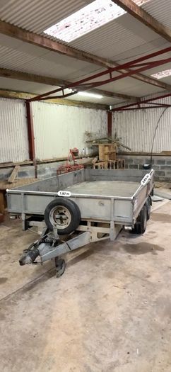 Ivor Williams 3.5 Tonne Flat Bed Drop Side Plant Trailer