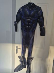 Black Phanter Costume fits 8-10