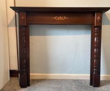 Wooden fireplace