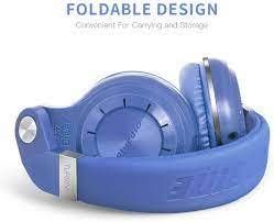 BLUEDIO Wireless Bluetooth 4.1 Headphones with Mic Blue