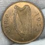 Ireland 1952 1d Penny Red Beautiful Uncirculated Image 2