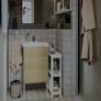IKEA Shelves/Trolley, white, 54x18x71 cm Image 5