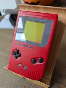 Nintendo Gameboy DMG-01 (the OG) in a NEW Red Shell - Optional Flash Cart - #428