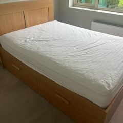 Double bed with storage