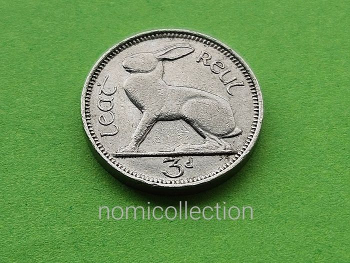 Ireland 1940 year 3 Pence.