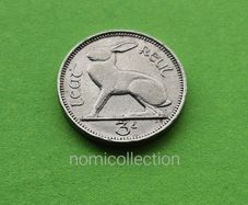 Ireland 1940 year 3 Pence.