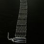 Vintage Sterling Silver Gate Link Bracelet, Birmingham 1979, 29g Image 7