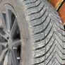 18 inch Arceo Monaco black alloys with new tires and rings for Volvo Image 2