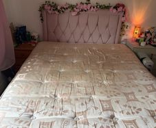 double bed pink