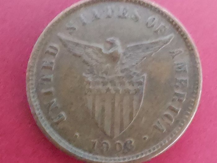 U.S.A 1903 Philippines Half Centavo Coin in Extremely Fine condition
