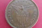 U.S.A 1903 Philippines Half Centavo Coin in Extremely Fine condition